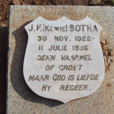 BOTHA J.F. 1922-1936