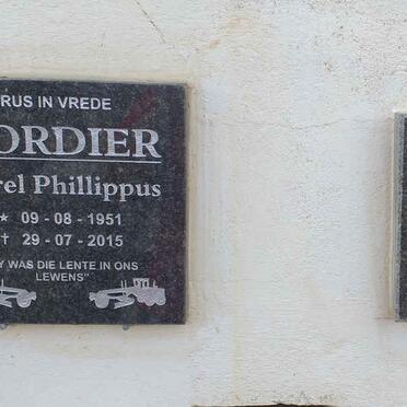 CORDIER Carel Phillippus 1951-2015 :: CORDIER Isabella Maria nee LABUSCHAGNE 1958-2017