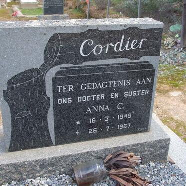 CORDIER Anna C. 1949-1967