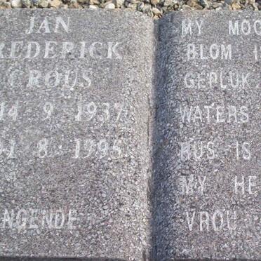 CROUS Jan Frederick 1937-1995