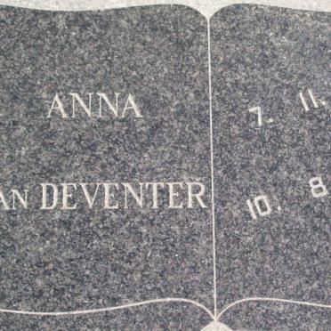 DEVENTER Anna, van 1893-1966