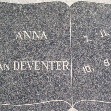 DEVENTER Anna, van 1893-1966