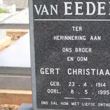 EEDEN Gert Christiaan, van 1914-1995