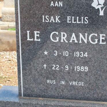 GRANGE Isak Ellis, le 1934-1989