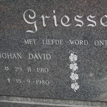 GRIESSEL Johan David 1910-1980