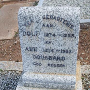 GOUSSARD Dolf 1874-1959 &amp; Ann 1874-1963