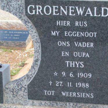 GROENEWALD Thys 1909-1988