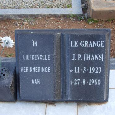 GRANGE J.P., le 1923-1960