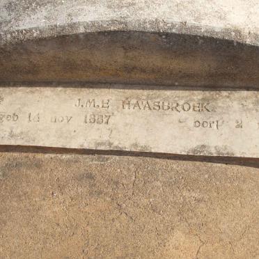 HAASBROEK J.M.E. 1857-194?