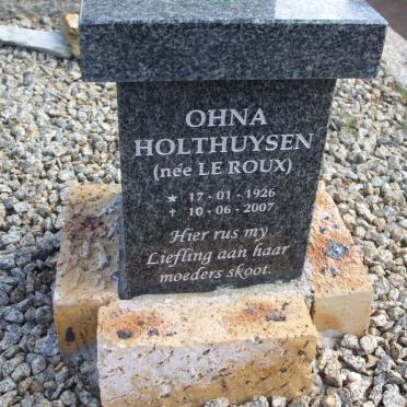 HOLTHUYSEN Ohna nee LE ROUX 1926-2007