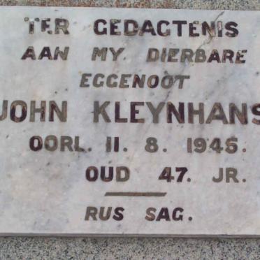 KLEYNHANS John -1945