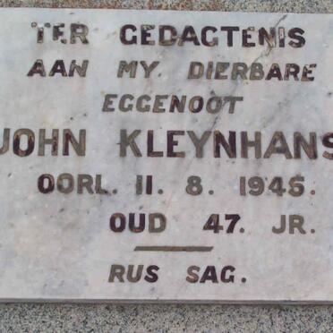 KLEYNHANS John -1945