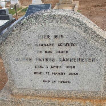 KANNEMEYER Alwyn Petrus 1890-1949