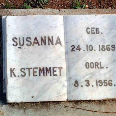 STEMMET Susanna K. 1869-1956
