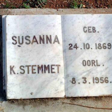 STEMMET Susanna K. 1869-1956