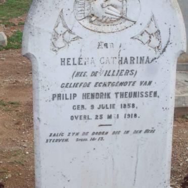 THEUNISSEN Helena Catharina nee DE VILLIERS 1858-1918