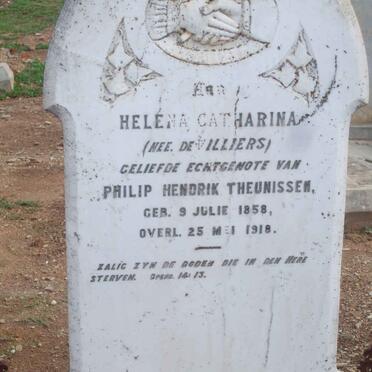 THEUNISSEN Helena Catharina nee DE VILLIERS 1858-1918