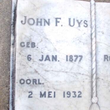 UYS John F. 1877-1932