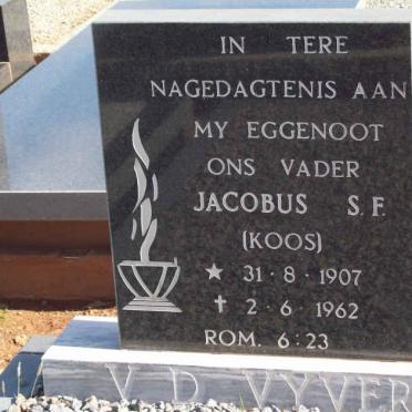 VYVER Jacobus S.F., van der 1907-1962