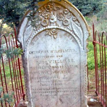 VILLIERS Catharina Wilhelmina, de nee LOMBARD 1873-1904