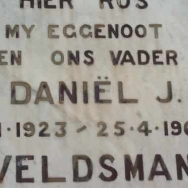 VELDSMAN Daniel J. 1923-1963