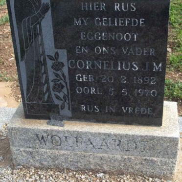 WOLFAARDT Cornelius J.M. 1892-1970