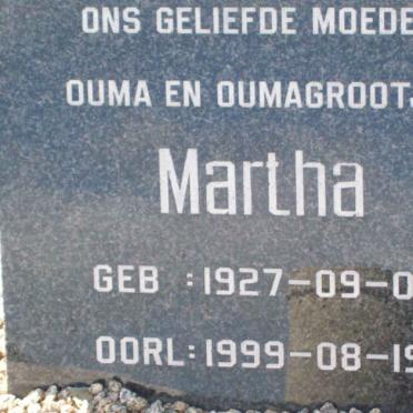 ?? Martha 1927-1999