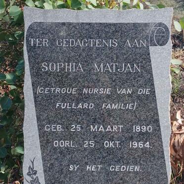 MATJAN Sophia 1890-1964