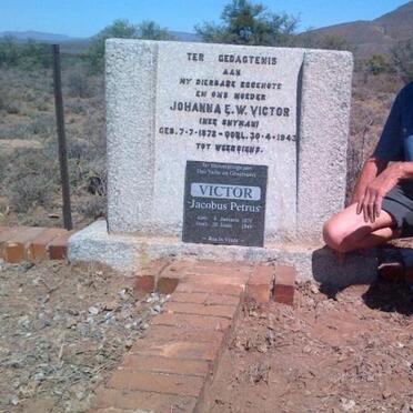 VICTOR Jacobus Petrus 1870-1949 &amp; Johanna E.W. SNYMAN 1872-1943