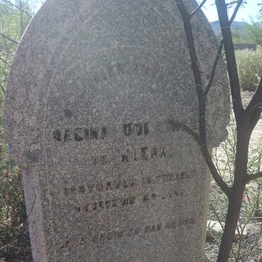 KLERK Regina Dorathea, de -1927