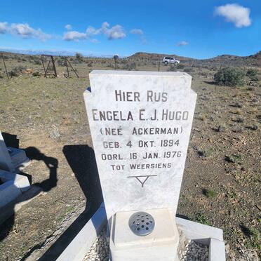 HUGO Engela E.J. nee ACKERMAN 1894-1976