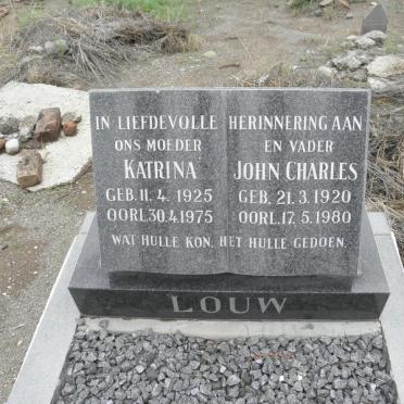 LOUW John Charles 1920-1980 &amp; Katrina 1925-1975