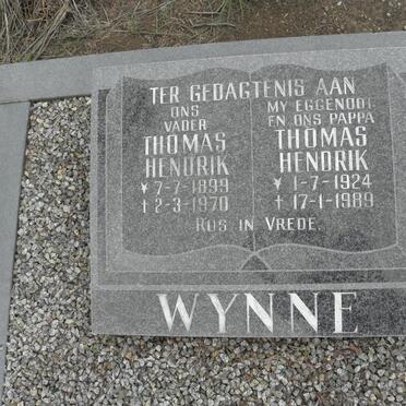 WYNNE Thomas Hendrik 1899-1970 :: WYNNE Thomas Hendrik 1924-1989