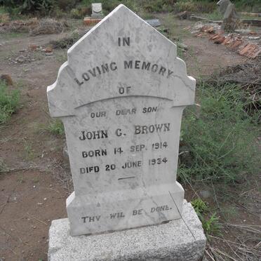 BROWN John C. 1914-1934