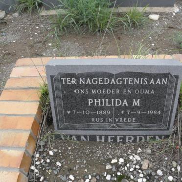 HEERDEN Philida M., van 1889-1984