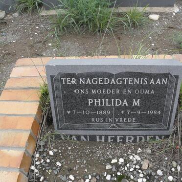 HEERDEN Philida M., van 1889-1984