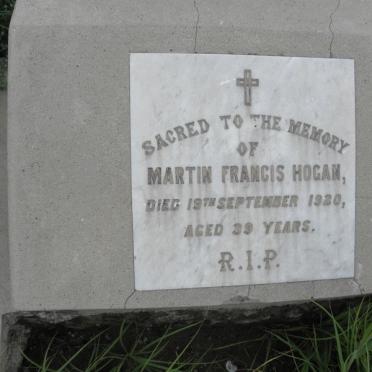 HOGAN Martin Francis -1920
