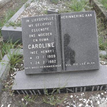 HARTZENBERG Caroline nee HENRY 1909-1982