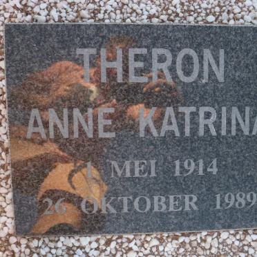 THERON Anne Katrina 1914-1989
