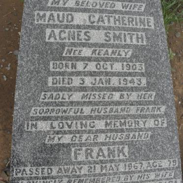 SMITH Frank -1967 &amp; Maud Catherine Agnes KEANLY 1905-1943