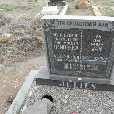 JULIES Jan 1906-1997 &amp; Hendreka 1910-1988