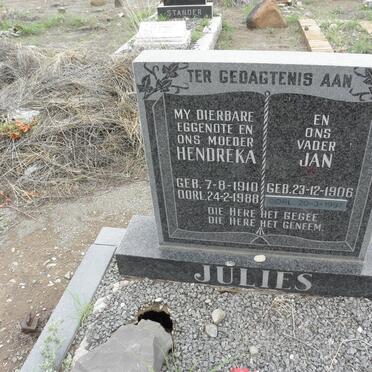 JULIES Jan 1906-1997 &amp; Hendreka 1910-1988