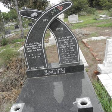 SMITH Piet 1908-2007 &amp; Sophie 1918-1994