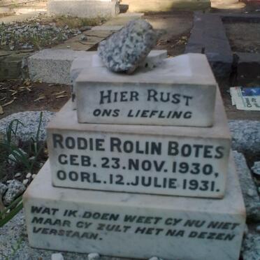 BOTES Rodie Rolin 1930-1931