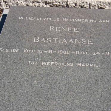 BASTIAANSE Renee 1900-1978