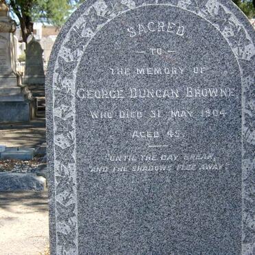 BROWNE George Duncan -1904