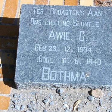 BOTHMA Awie C. 1934-1940