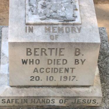BERTIE B. -1917
