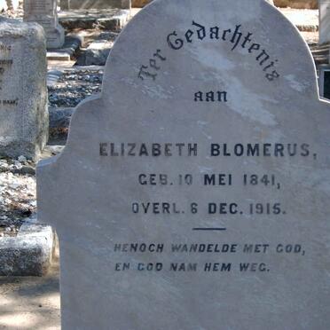 BLOMERUS Elizabeth 1841-1915