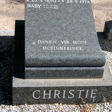 CHRISTIE Baby 1906-2002  :: CHRISTIE ?? 1890-1978